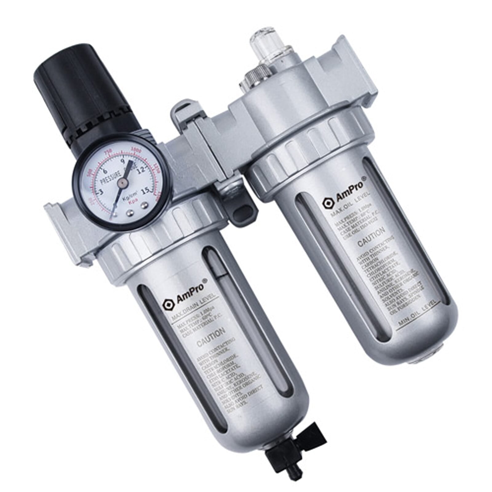 AmPro Air Filter / Regulator & Lubricator 3/8" | Hobeca