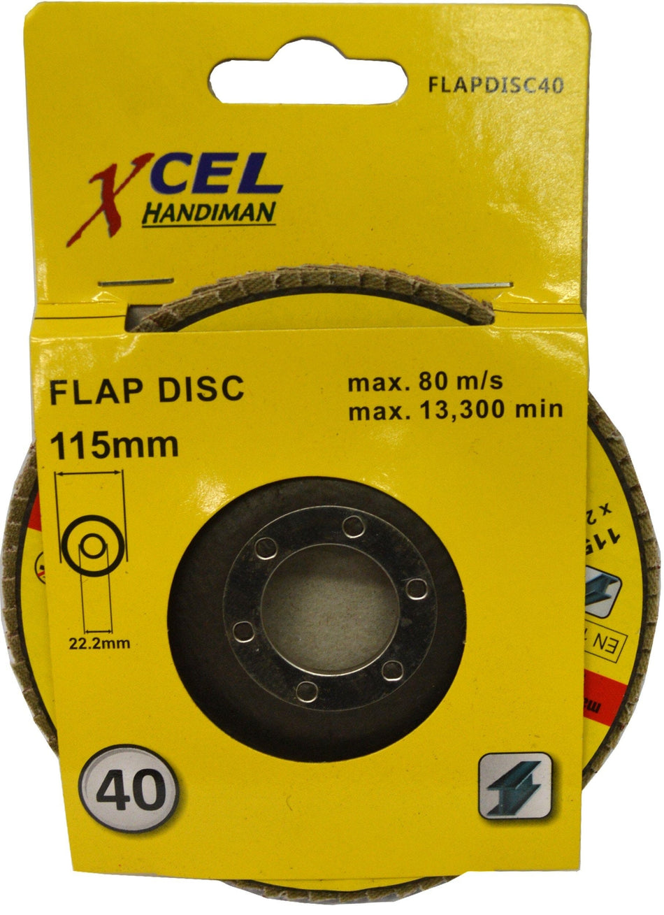 Xcel Sanding Flap Disc for Grinder 115mm 40g