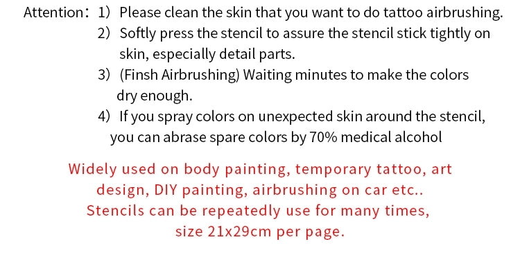 Formula Airbrush Waterproof Temporary Tattoo Ink 30ml Black