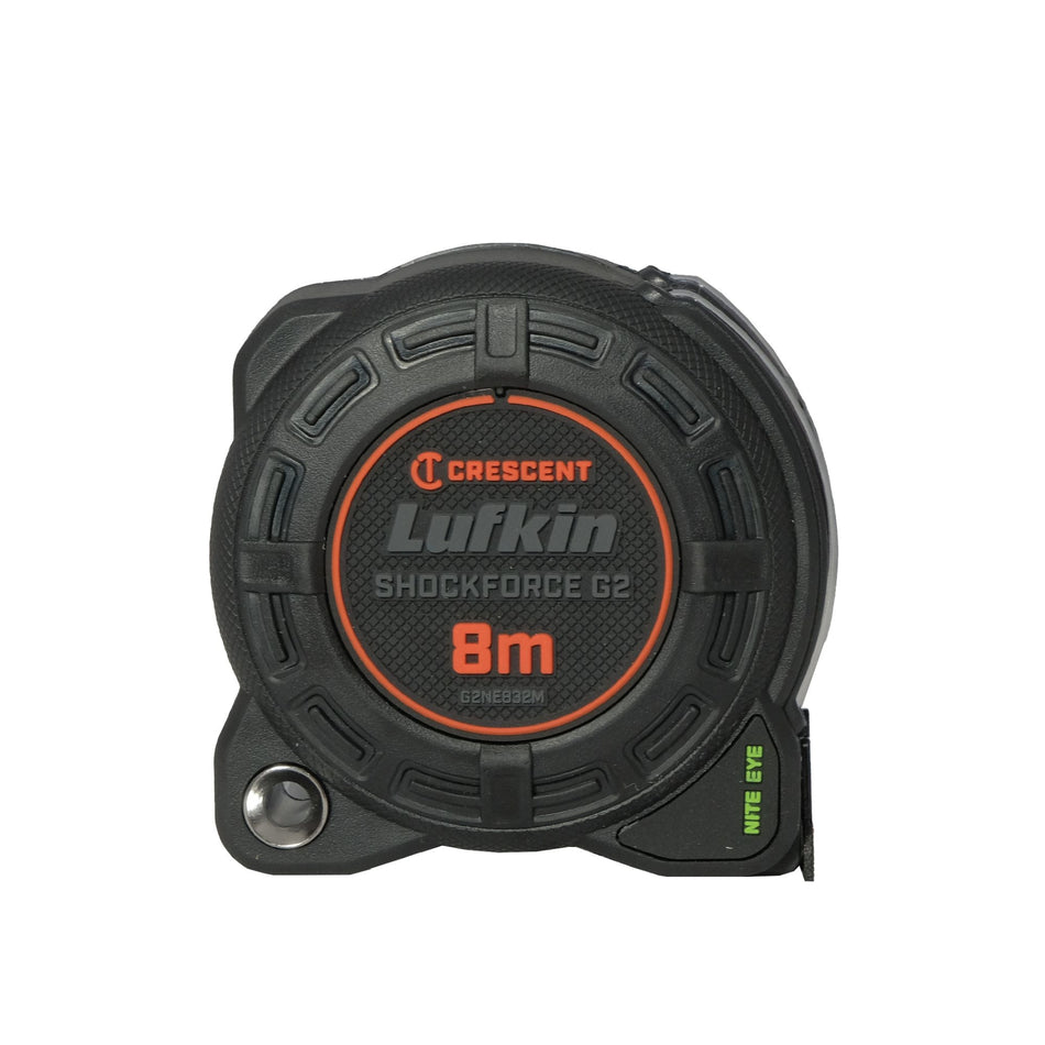 Crescent 8m x 32mm Shockforce Gen 2 Nite Eye Tape Measure | Accent Tools