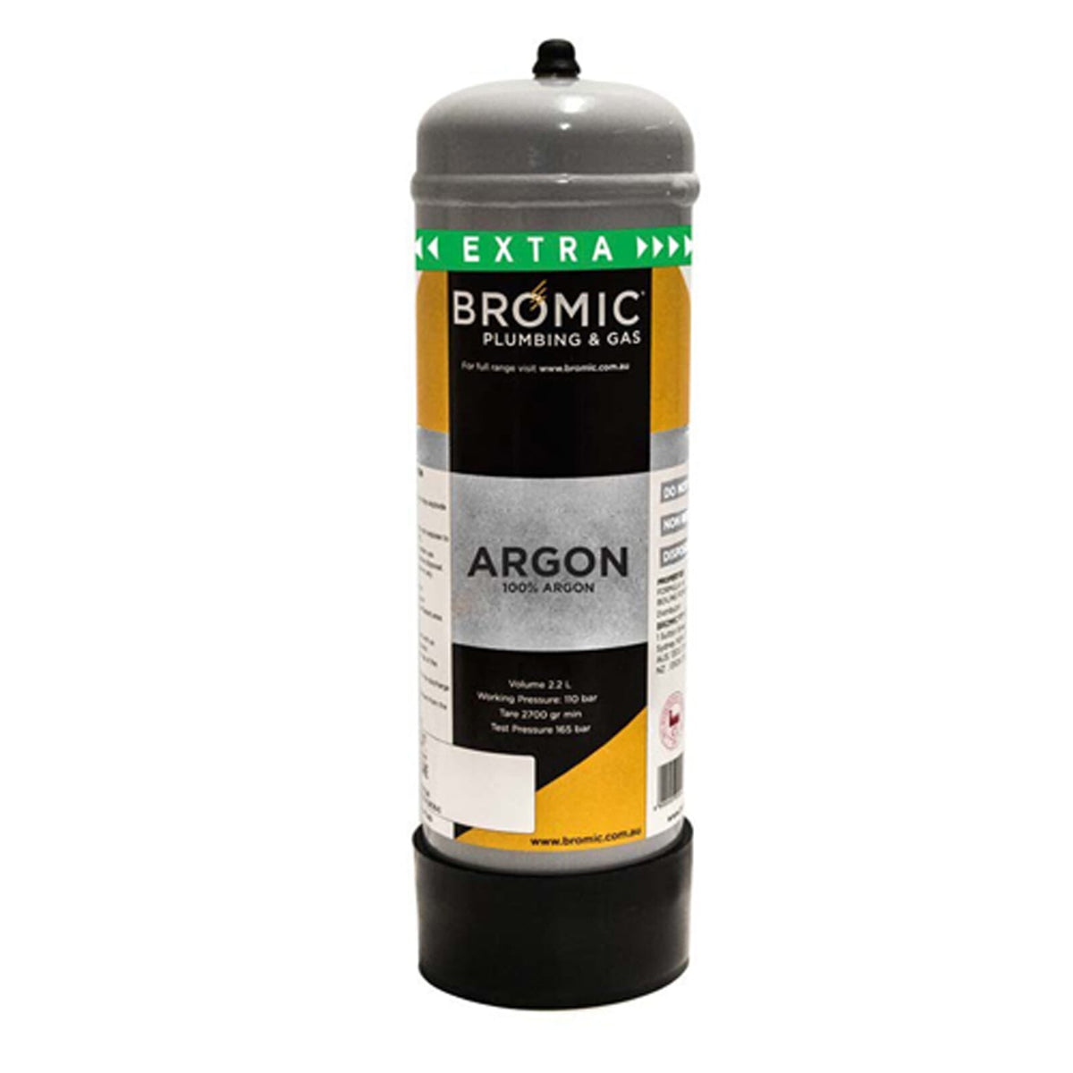 Bromic Argon Gas Welding Cylinder 2.2 Litre | Hobeca