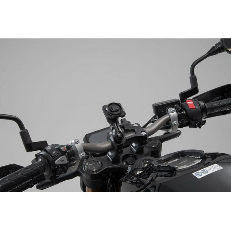 Universal Gps Mount Sw Motech Kit With Navi Case 2 Socket Arm For Handlebar/Mirror Thread | Formula