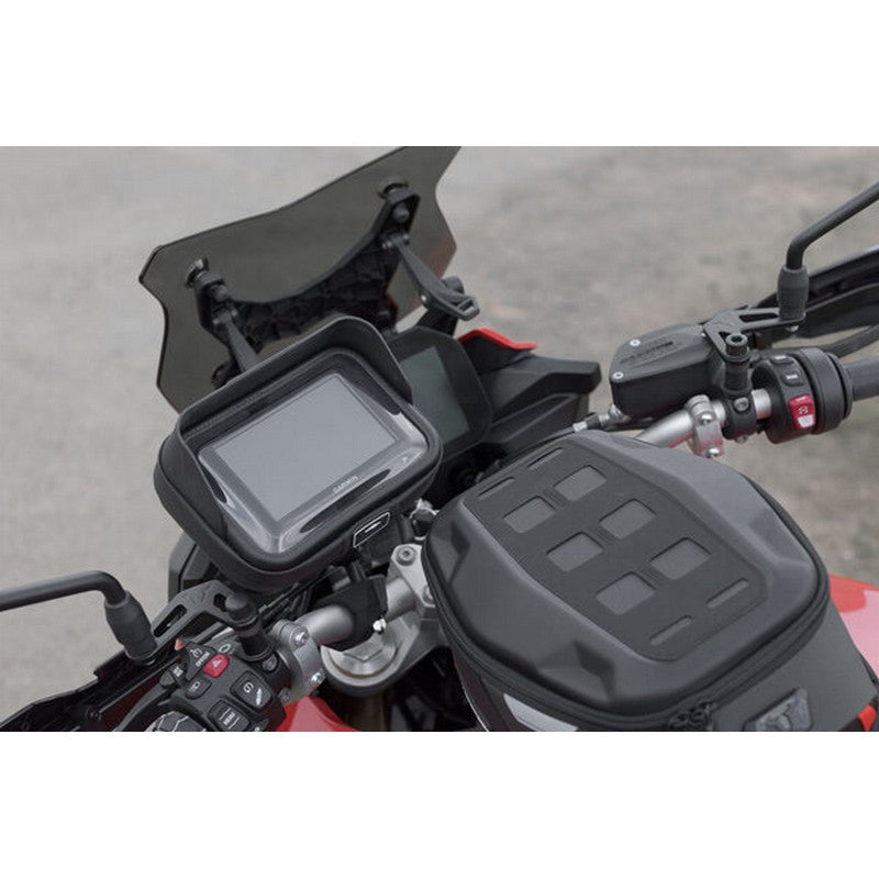 Universal Gps Mount Sw Motech Kit With Navi Case 2 Socket Arm For Handlebar/Mirror Thread | Formula
