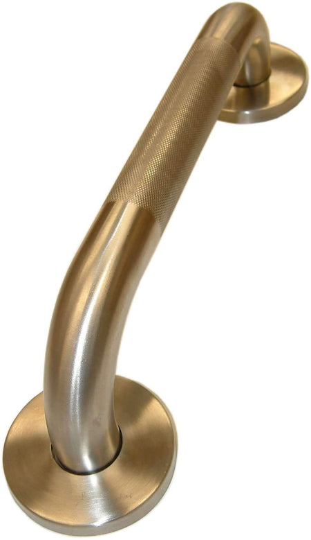Xcel Grab Rail Satin Stainless Steel Knurled 450mm | Hobeca