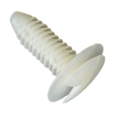 GTi Trim Clip White 19.5mm x 29mm, 6.6-7.5mm Hole | ISL