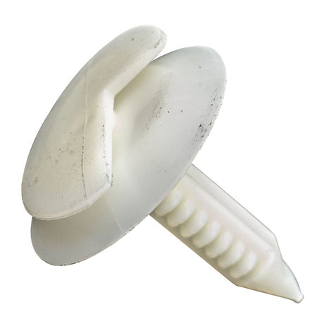 GTi Trim Clip White 24mm x 30mm, 6mm Hole | ISL