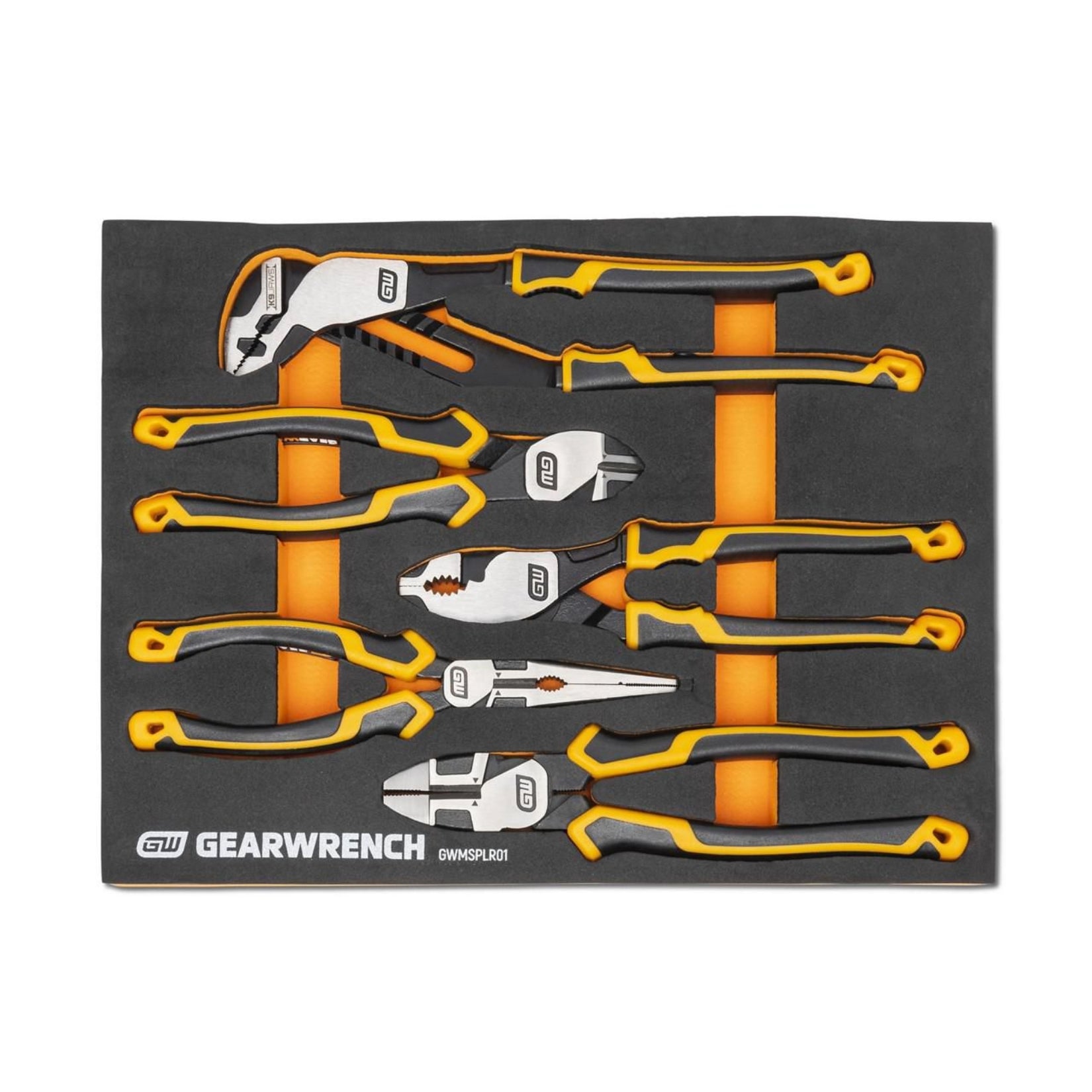 Gearwrench® 5Pc Pitbull Cushion Grip Pliers Set in EVA Tray | Accent Tools