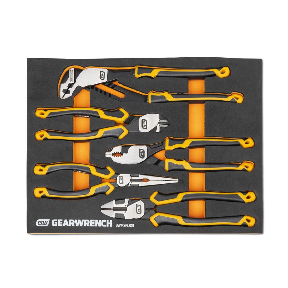 Gearwrench® 5Pc Pitbull Cushion Grip Pliers Set in EVA Tray