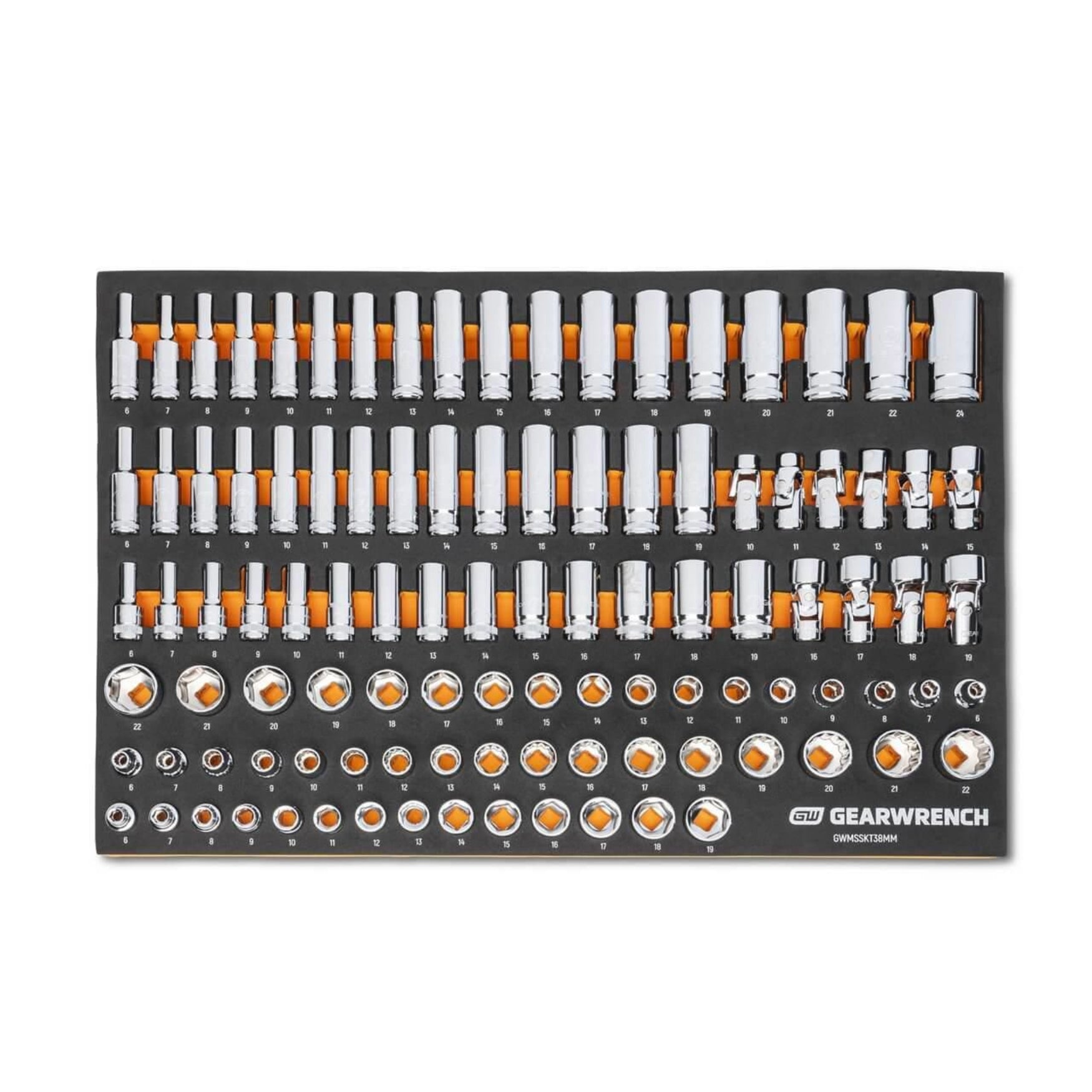 Gearwrench® 104Pc 3/8in. Drive Master Metric Socket Set in EVA Tray | Accent Tools