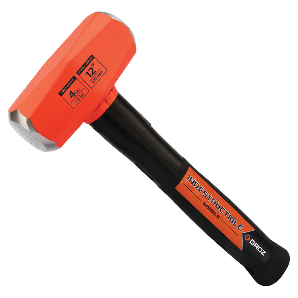 Groz Drilling Hammer 1.8kg - Indestructible Handle 12in | ISL