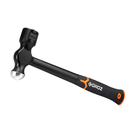 Groz Anti Shock Ball Pein Hammer 32oz - Steel Handle 15in | ISL