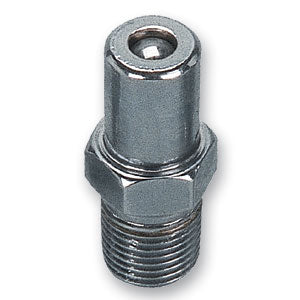Groz 9mm bulk filling loader valve with 1/8 BSPT thread and built-in ball check