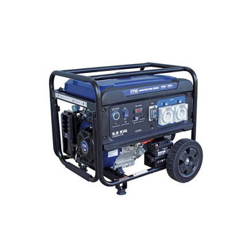 ITM 5500W petrol generator with electric start remote control and wheel kit