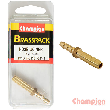 Champion Hose Joiner Brass Reducing 1/4 - 3/16 | ISL