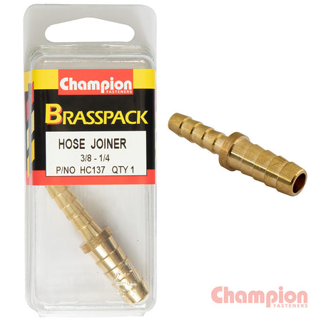 Champion Hose Joiner Brass Reducing 3/8 - 1/4 | ISL