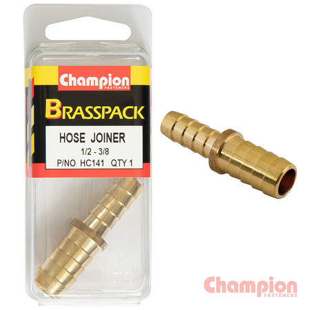 Champion Hose Joiner Brass Reducing 1/2 - 3/8 | ISL