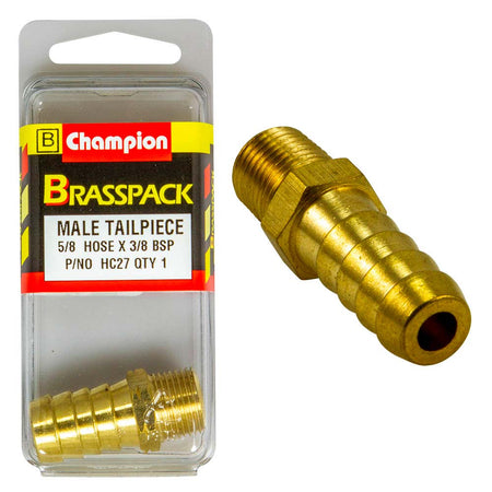 Champion Brass Male Hose Barb 5/8in - ISL_HC27