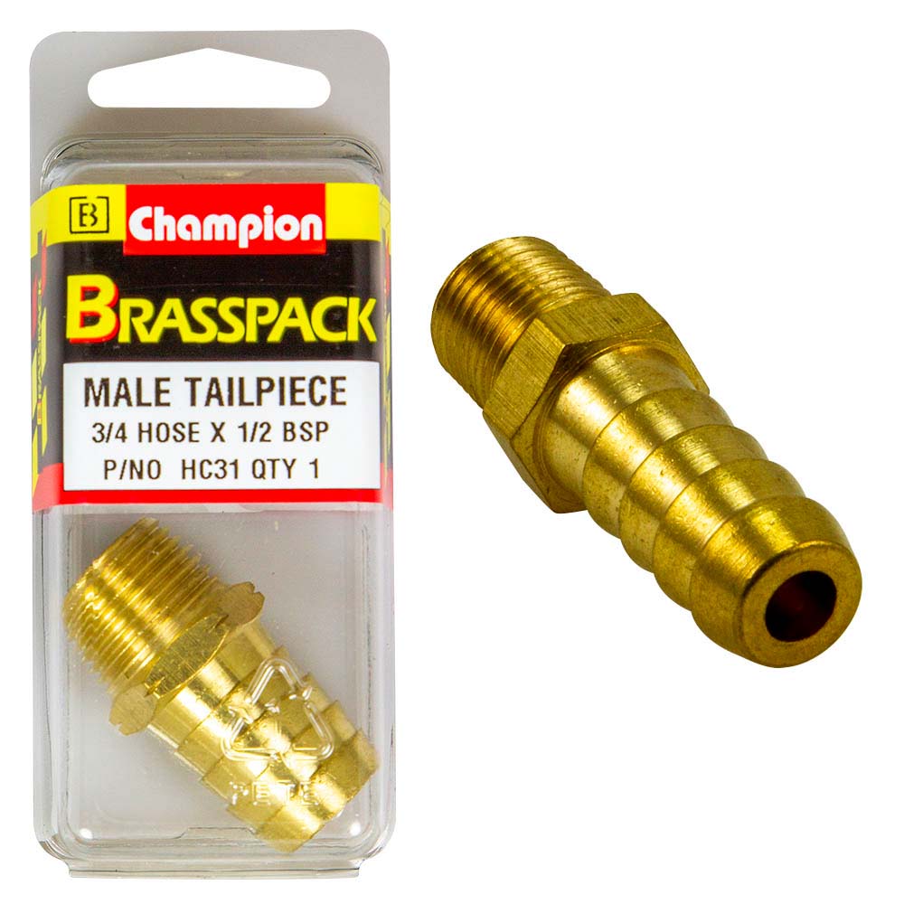 Champion Brass Male Hose Barb 3/4in - ISL_HC31