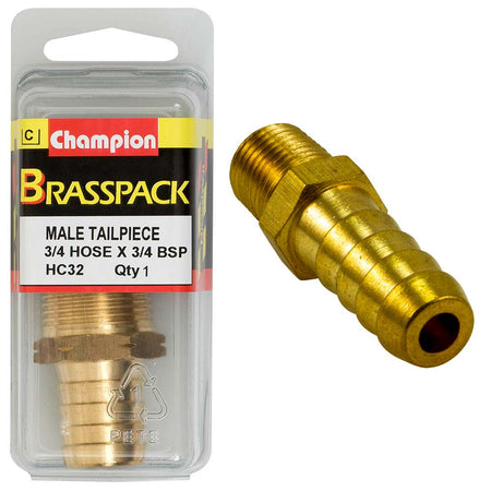 Champion Brass Male Hose Barb 3/4in - ISL_HC32