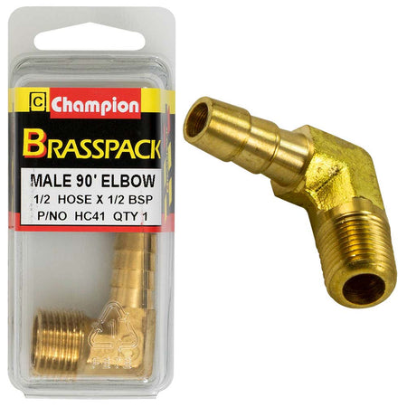 Champion Brass 90Deg Male Elbow 1/2in - ISL_HC41