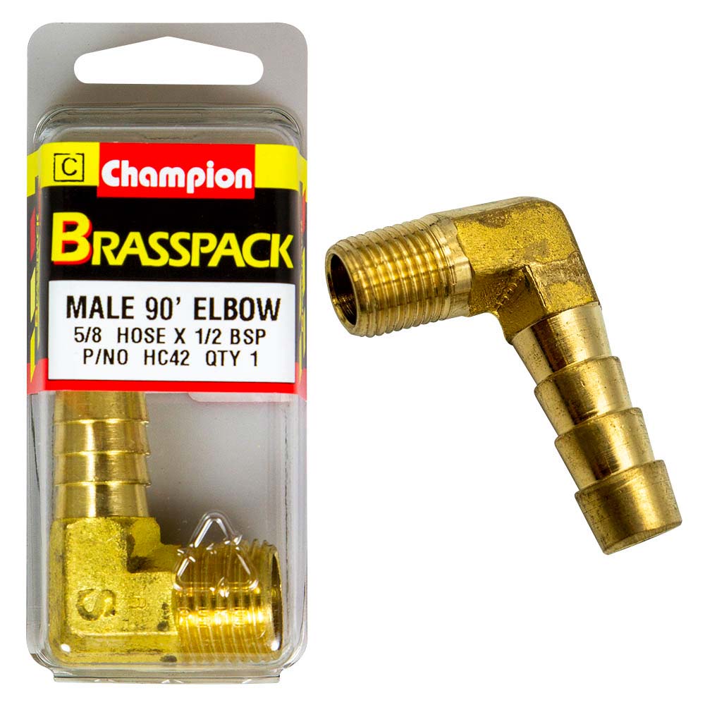 Champion Brass 90Deg Male Elbow 5/8in - ISL_HC42