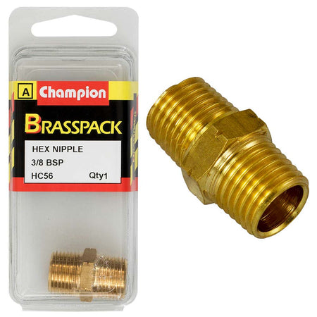 Champion Brass BSP Hex Nipple - ISL_HC56