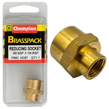 Champion Brass BSP Reducing Socket 3/8in - ISL_HC67