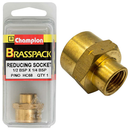Champion Brass BSP Reducing Socket 1/2in - ISL_HC68