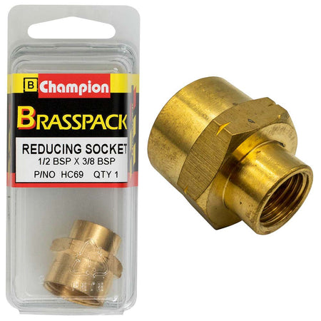 Champion Brass BSP Reducing Socket 1/2in - ISL_HC69