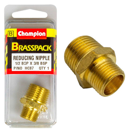 Champion Brass BSP Reducing Nipple 1/2in - ISL_HC87