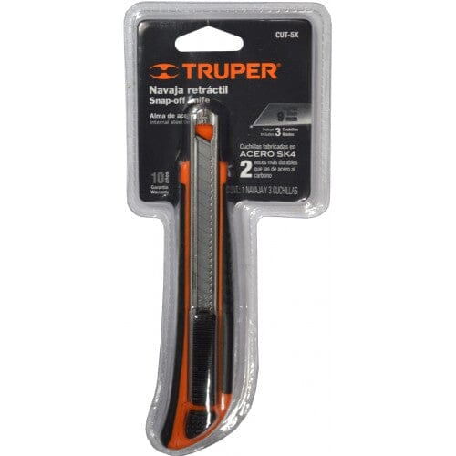 Truper Utility Knife Steel Snap-Off Blades 9mm