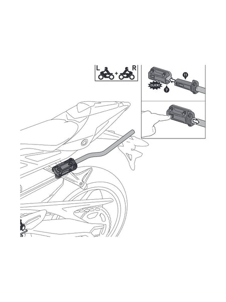 Pannier Support Arms Sw Motech For Blaze Bags Triumph Street Triple R 765 19-21 | Formula