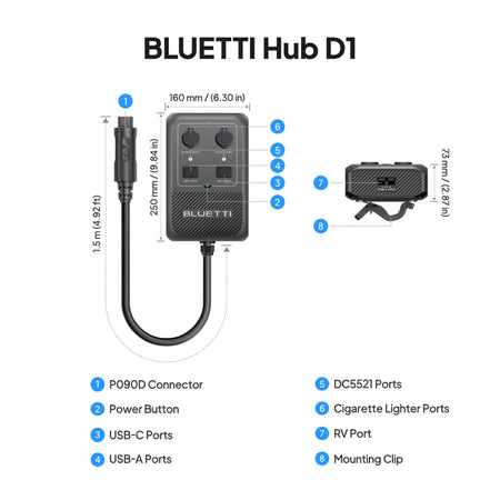 Bluetti Hub D1 Power Hub Up Tp 700w