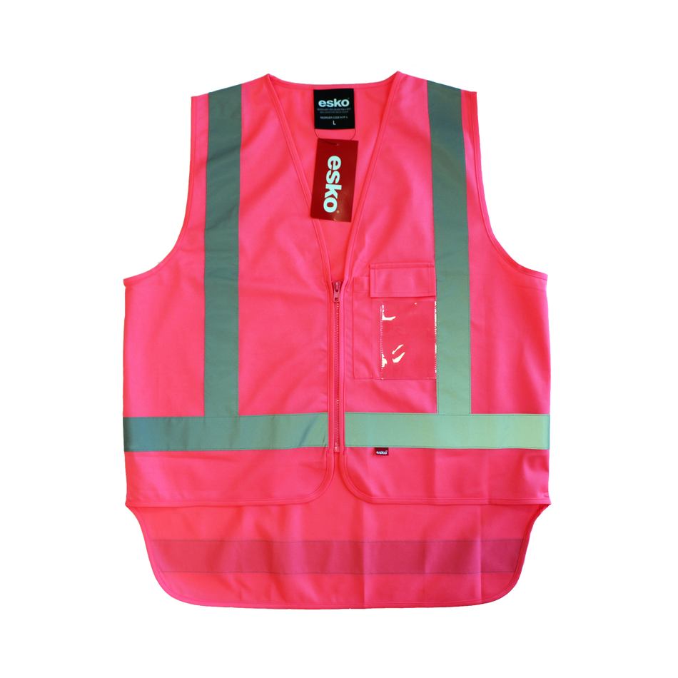 Esko Hi-vis Safety Vest, Pink -Large