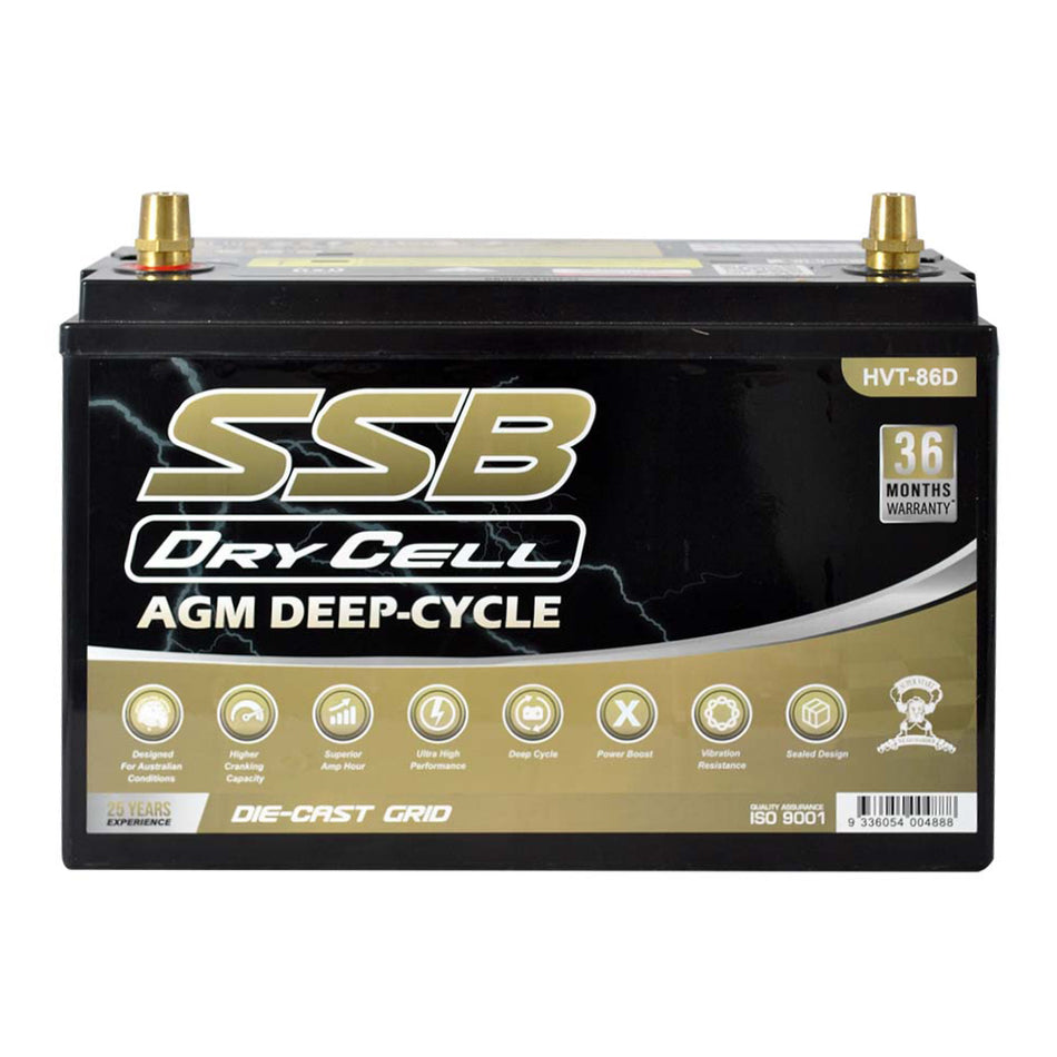 Automotive Battery Agm Deep Cycle 12v 130ah 1000cca By Ssb Ultra High Performance  Dry Cell