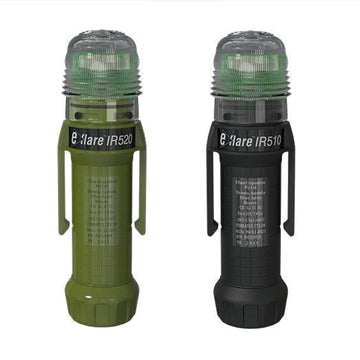Eflare 520 Series infrared steady-on ATEX warning beacon, black body