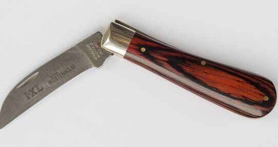 IXL Pocket Knife Docking 1-Blade #8100 Wood Handle | Hobeca
