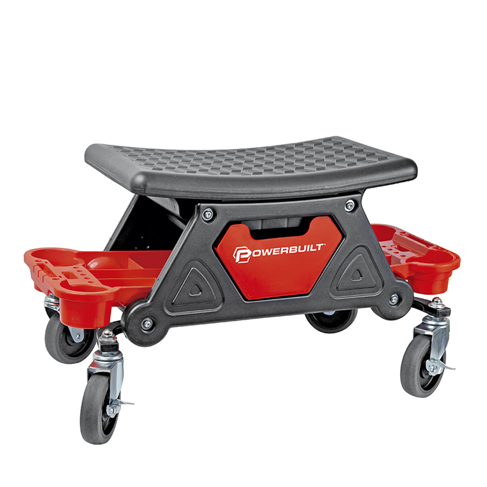Powerbuilt Rolling with Seat with Organizer