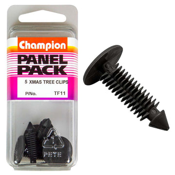 Champion black Christmas tree clip, 20mm head, 27mm length, 5-pack