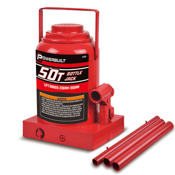Powerbuilt 50 Ton Shorty Hydraulic Bottle Jack | Alltrade