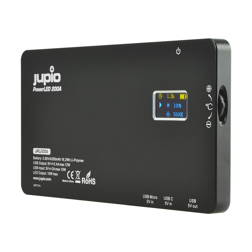 Jupio Powerled 200a Led Light / Power Bank With Built-In Battery 4200mah | Formula