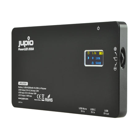 Jupio Powerled 200a Led Light / Power Bank With Built-In Battery 4200mah | Formula