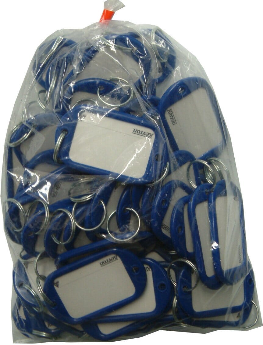 Kevron Key Tag "Jumbo" 50-pce Bag Blue | Hobeca