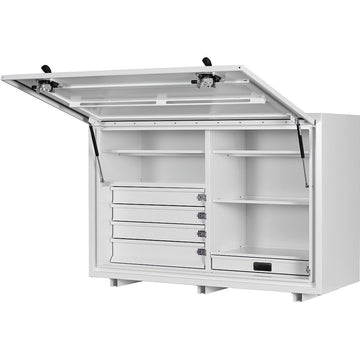 KABoxes 1400 Series 4 drawer tool chest white front view