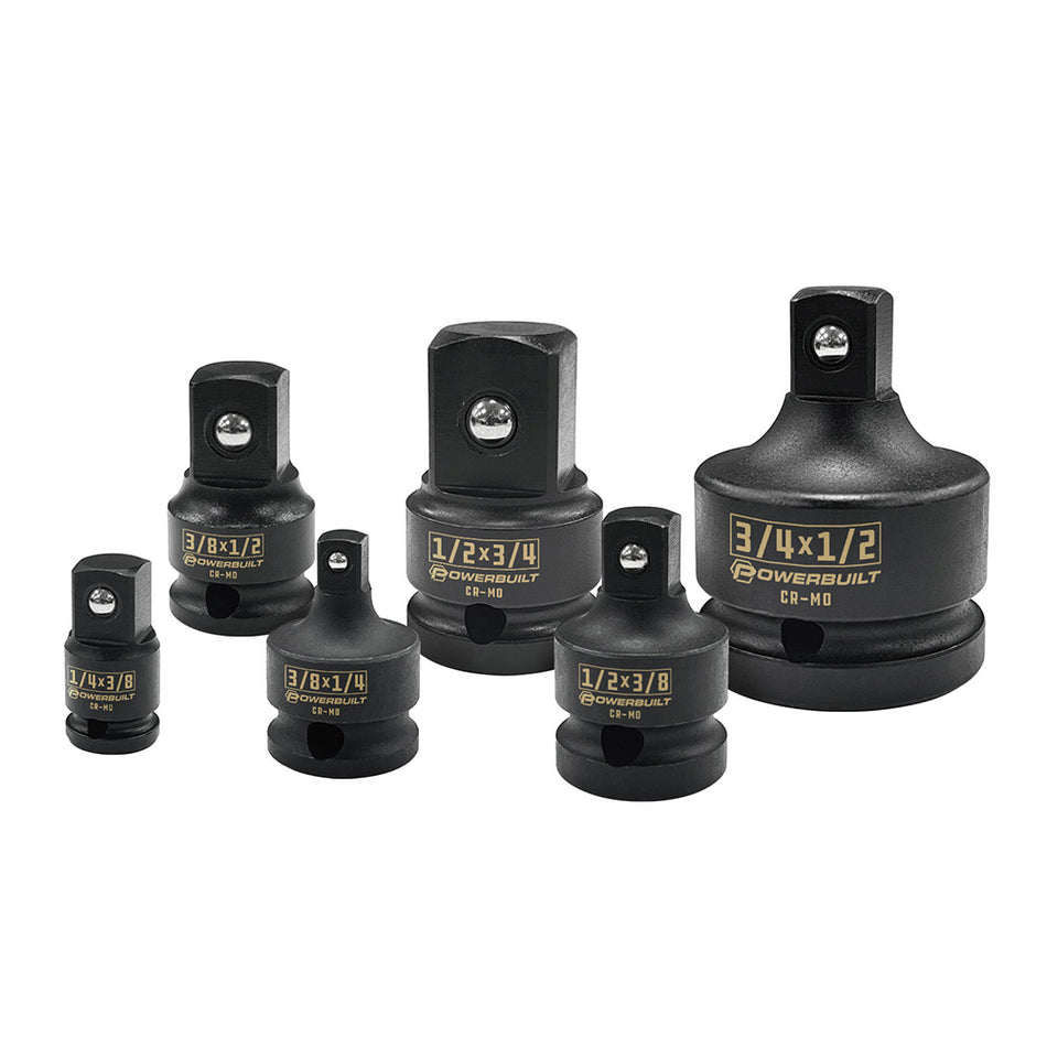 Powerbuilt 6pc Impact Socket Adaptor Set