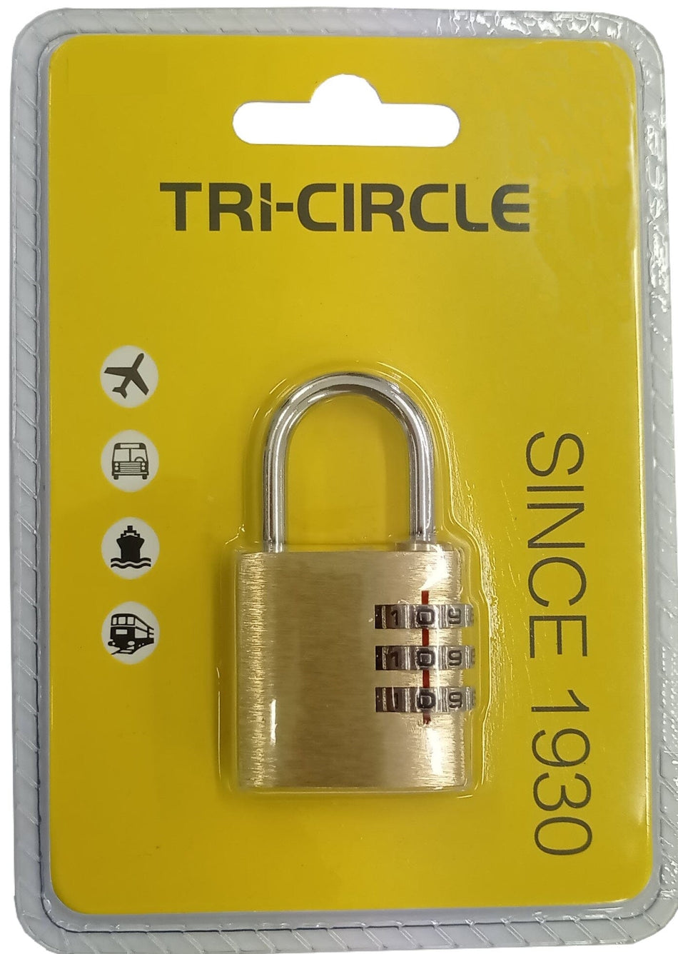 Tri-Circle Combination Padlock - #KDT3030 21mm