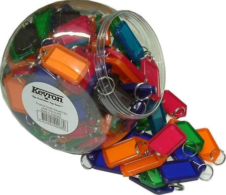 Kevron Key Tag Holders - Supermix Colours 150-pce Plastic Jar | Hobeca