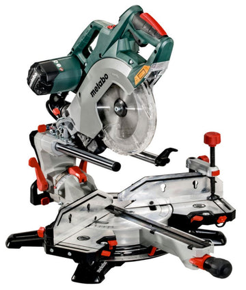 Metabo 1500W 216mm slide compound mitre saw with rotating table and tilting head
