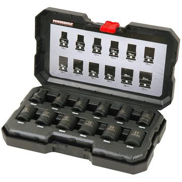 Flash Sale Price - Powerbuilt 1/2” Dr 12pc 6pt Metric Standard Impact Socket Set | Alltrade