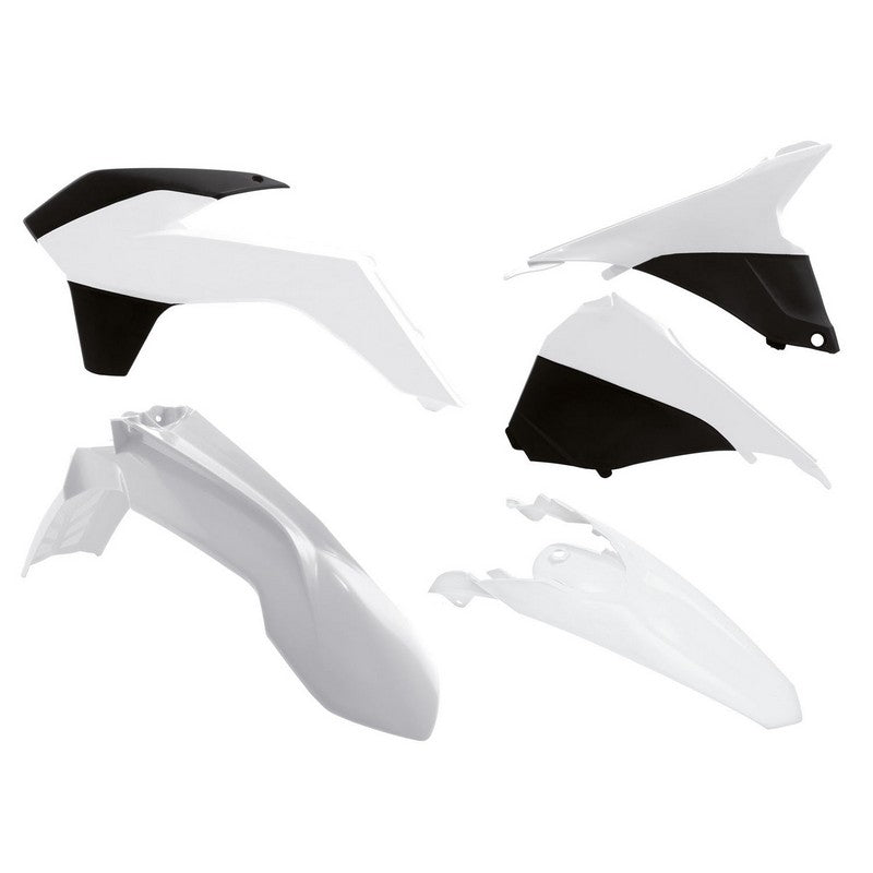 Plastics Kit Rtech Front & Rear Fenders White Radiator Shrouds | Formula